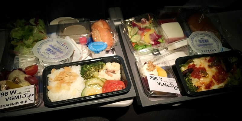 delta airline vegan meal